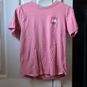 Pink-ish north face t-shirt